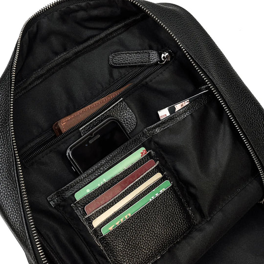 Men’s Leather Backpack, Large Laptop Travel Designer Daypack