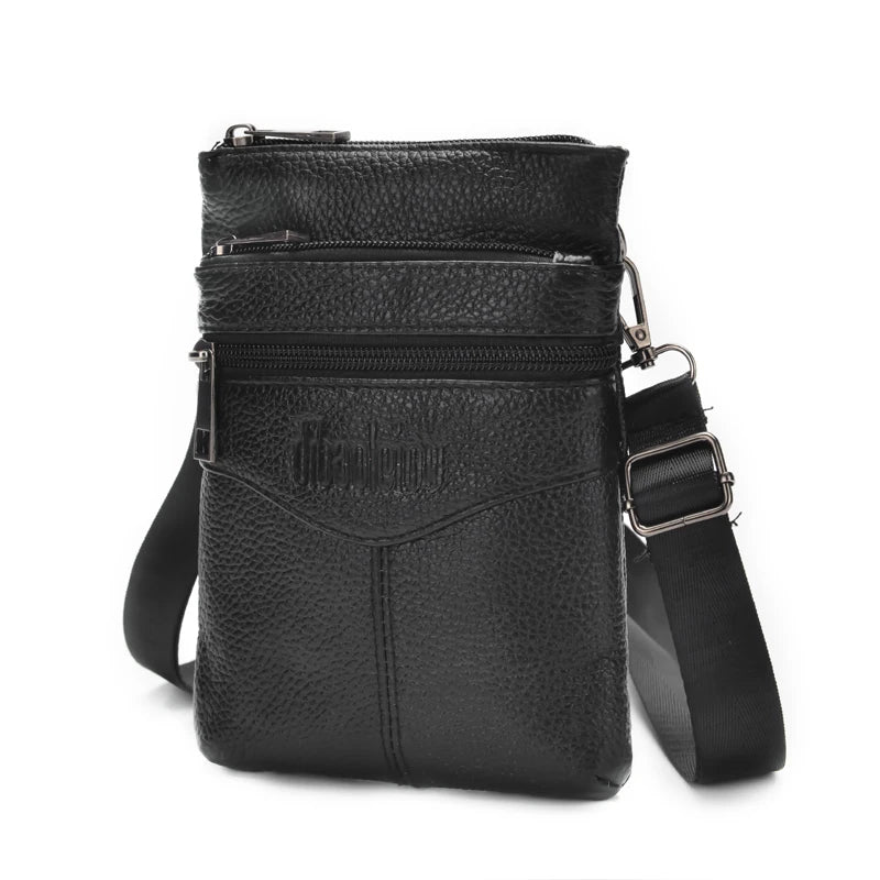 Men’s Genuine Leather Crossbody Bag, Business Messenger