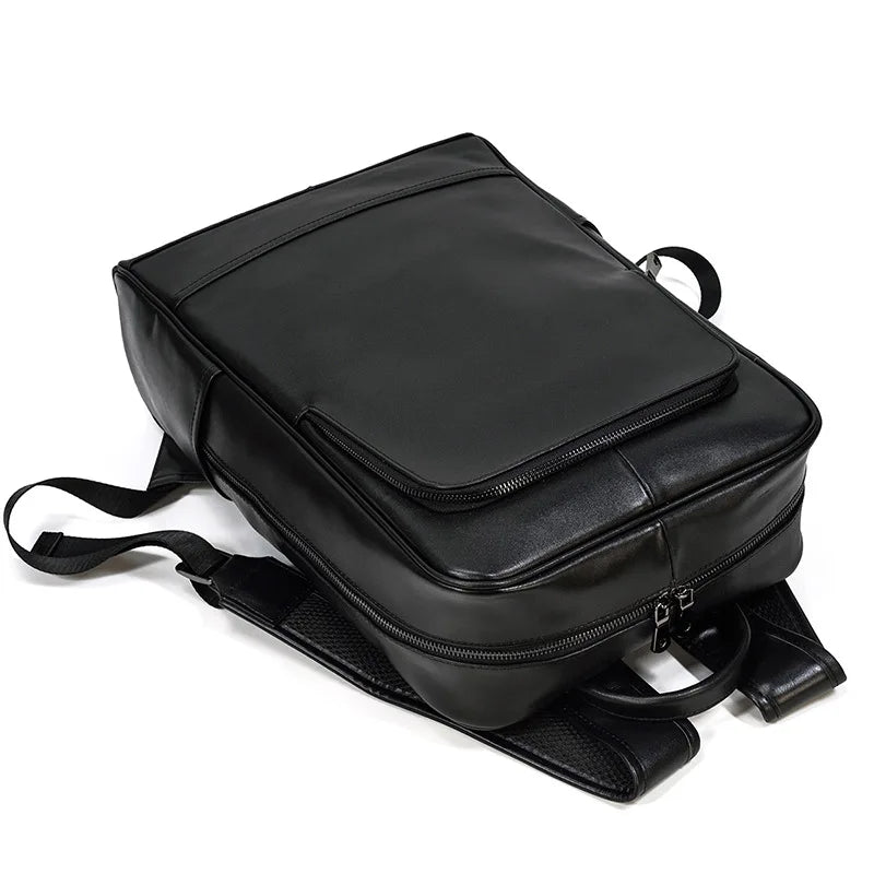 Men’s Leather Backpack, Large Laptop Travel Designer Daypack