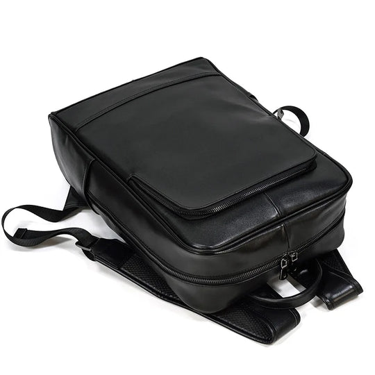 Men’s Leather Backpack, Large Laptop Travel Designer Daypack