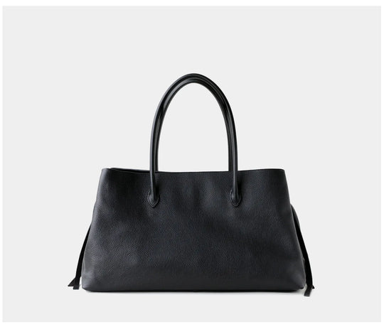 Women’s Genuine Leather Tote Bag, Vintage Luxury Designer Handbag
