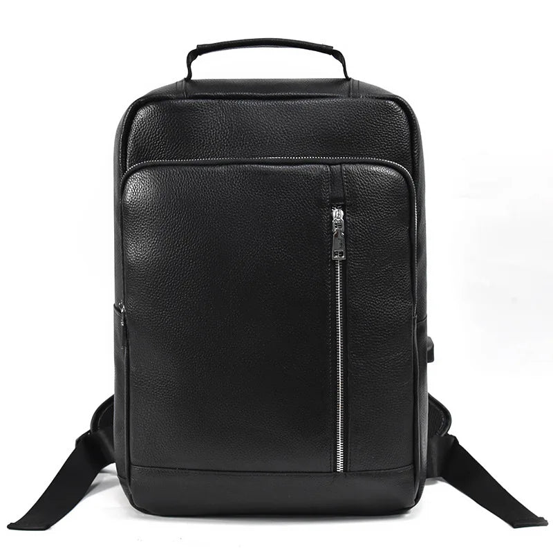 Men’s Leather Backpack, Large Laptop Travel Designer Daypack