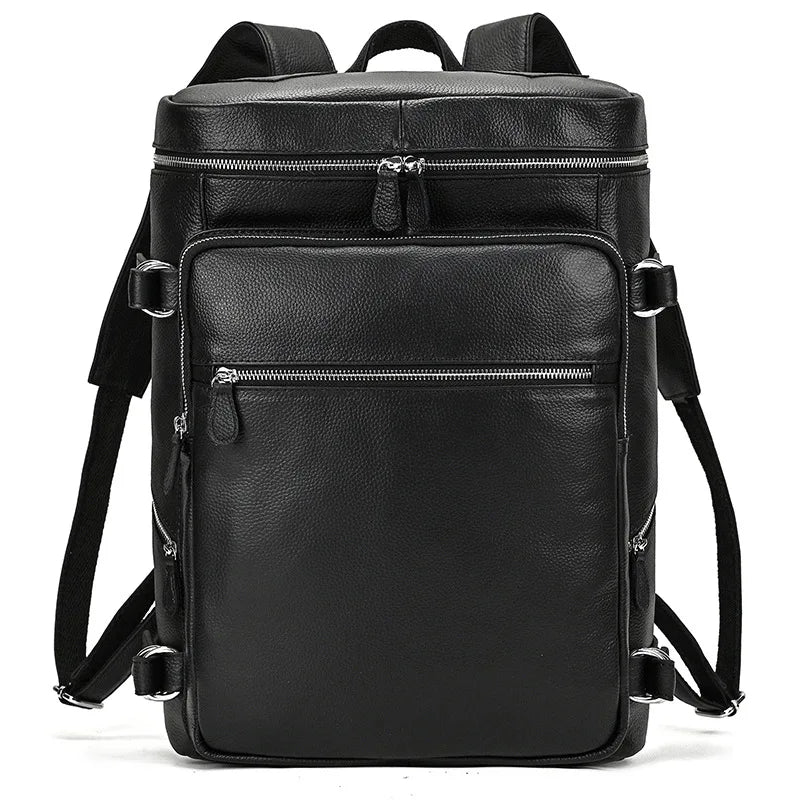 Men’s Leather Backpack, Large Laptop Travel Designer Daypack