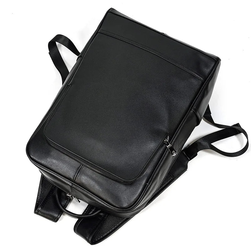 Men’s Leather Backpack, Large Laptop Travel Designer Daypack