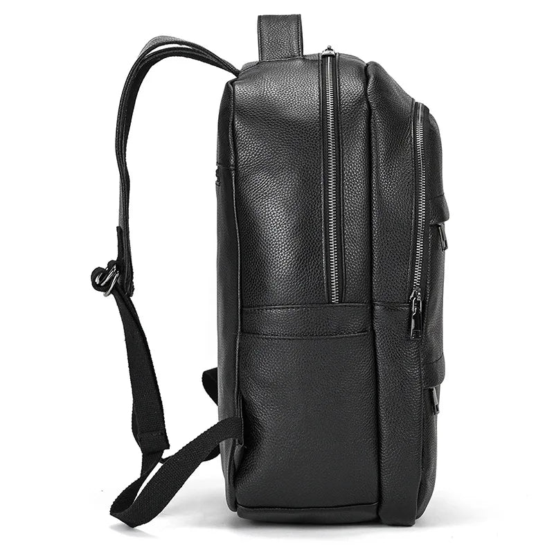 Men’s Leather Backpack, Large Laptop Travel Designer Daypack