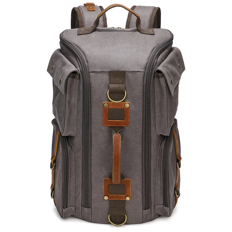 Vintage Leather Backpack, 16