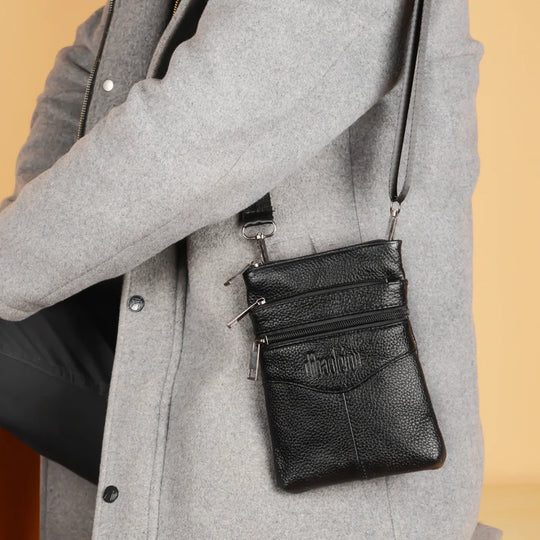 Men’s Genuine Leather Crossbody Bag, Business Messenger