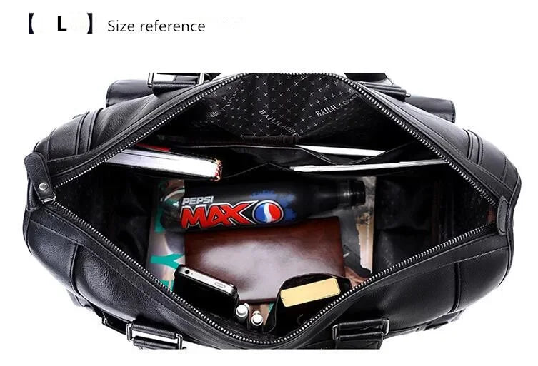 Luxury Leather Men's Briefcase, Business Laptop Bag 14–15.6" Messenger