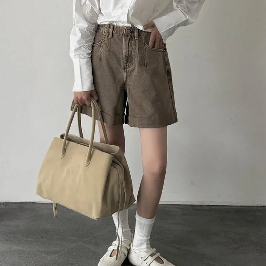 Women’s Genuine Leather Tote Bag, Vintage Luxury Designer Handbag