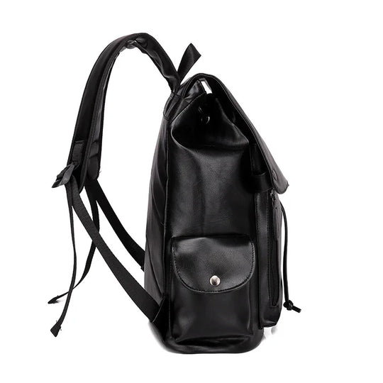 Luxury Leather Men’s Backpack, Business Laptop Travel Daypack