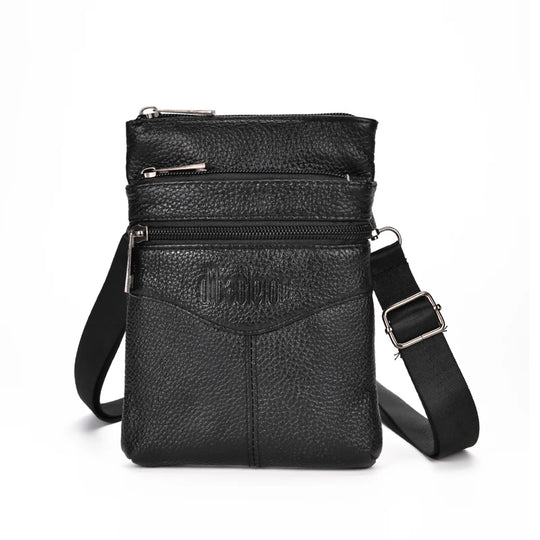 Men’s Genuine Leather Crossbody Bag, Business Messenger