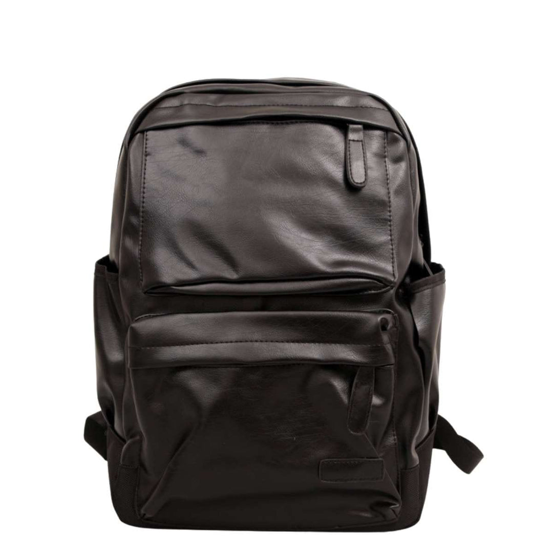 High-end unisex leather backpack in a fashionable design