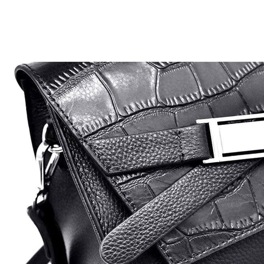 Designer Genuine Leather Multistrip Women's Luxury Tote Handbag - Leather Purse Backpack