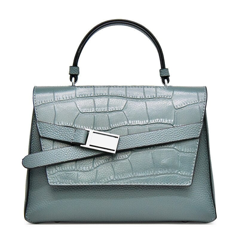 Designer Genuine Leather Multistrip Women's Luxury Tote Handbag - Leather Purse Backpack