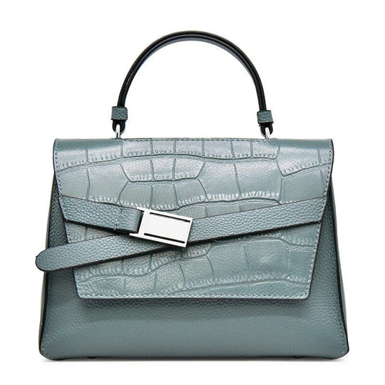Designer Genuine Leather Multistrip Women's Luxury Tote Handbag - Leather Purse Backpack