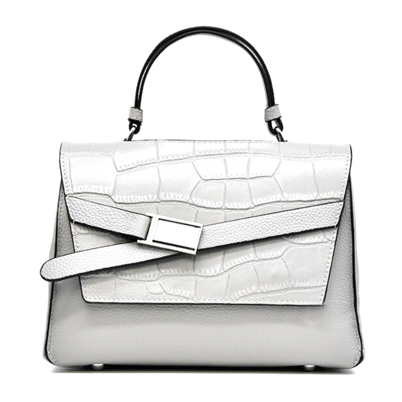 Designer Genuine Leather Multistrip Women's Luxury Tote Handbag - Leather Purse Backpack