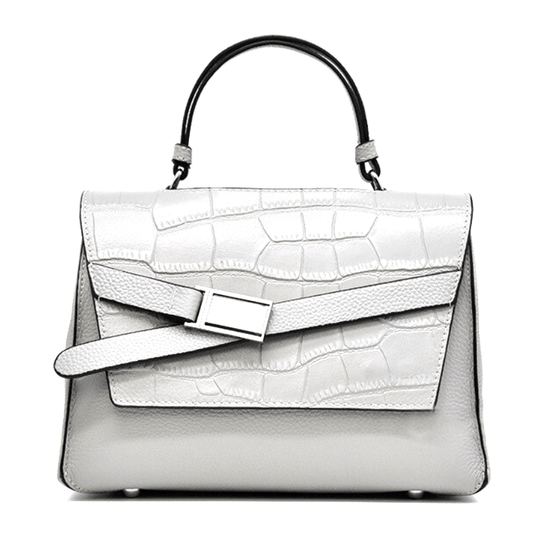 Designer Genuine Leather Multistrip Women's Luxury Tote Handbag - Leather Purse Backpack