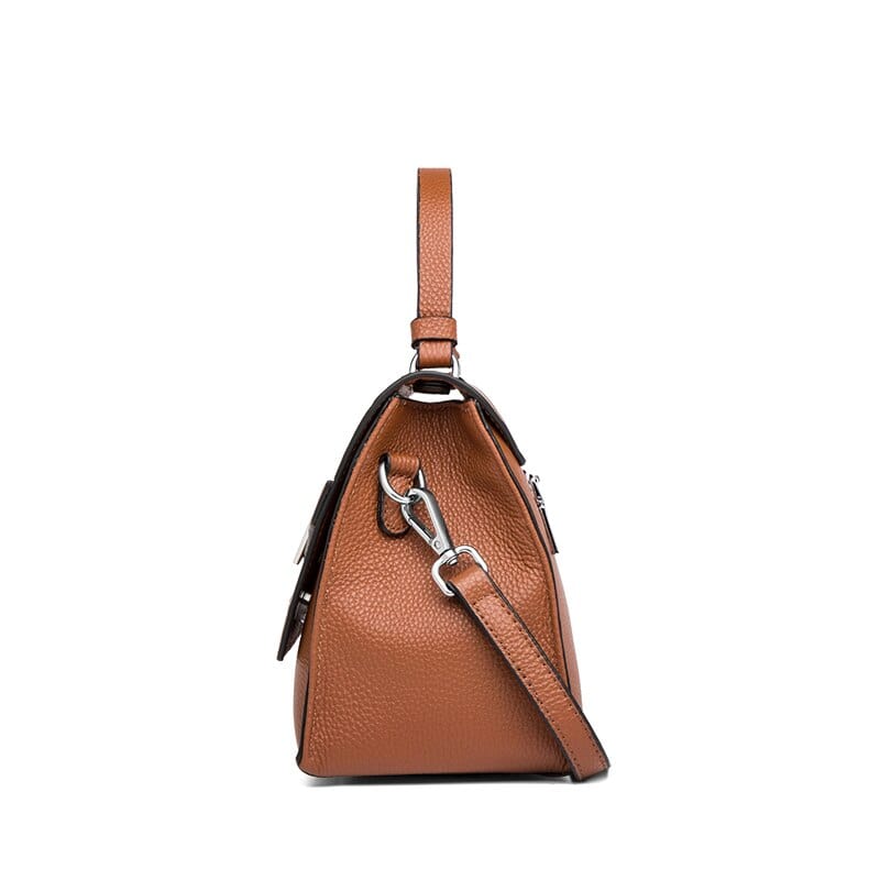Designer Genuine Leather Multistrip Women's Luxury Tote Handbag - Leather Purse Backpack