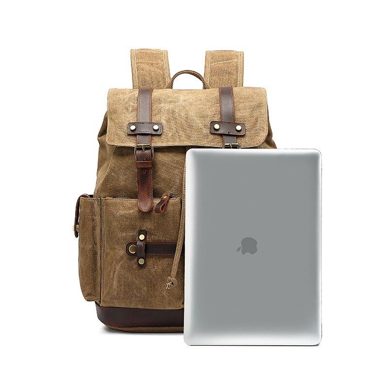 army style laptop backpack Heavy-Duty Army Rucksack with Adjustable Straps and Multiple Pockets