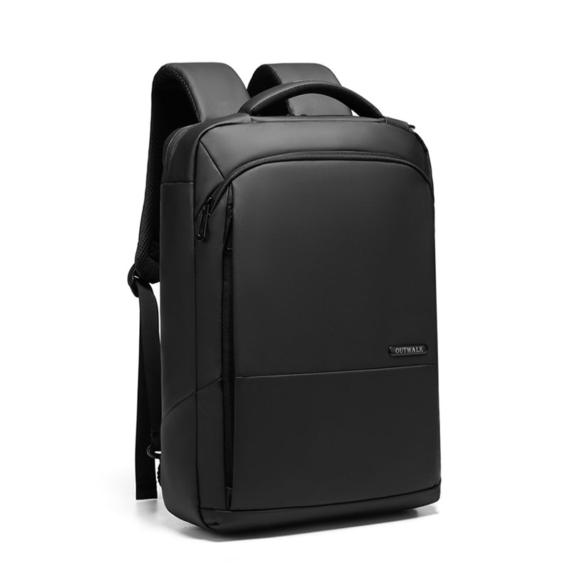 Modern business backpack with laptop compartment in black