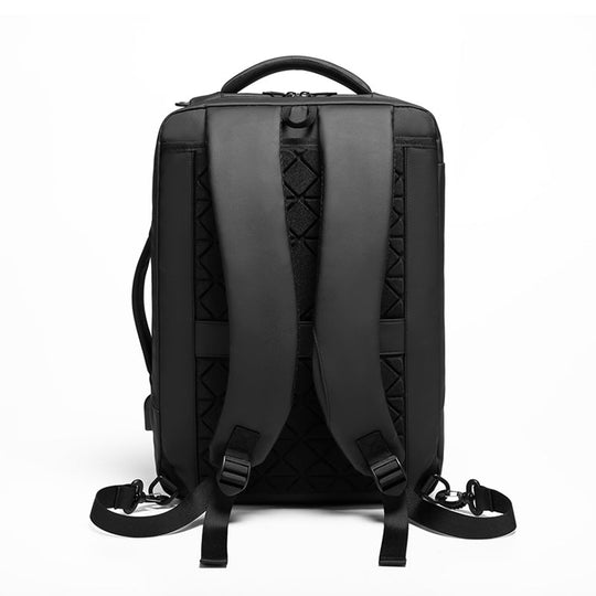 Business-friendly black modern laptop backpack