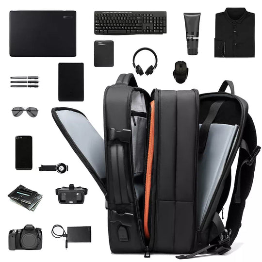 Men's travel backpack with expandable design - medium
