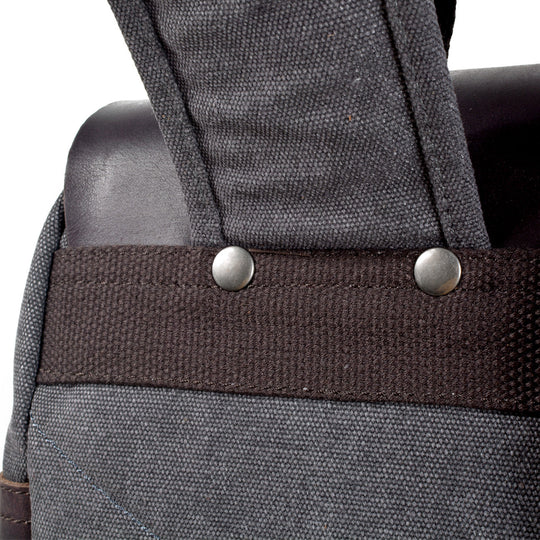 Cotton Canvas Backpack with Adjustable Straps and Multiple Pocket