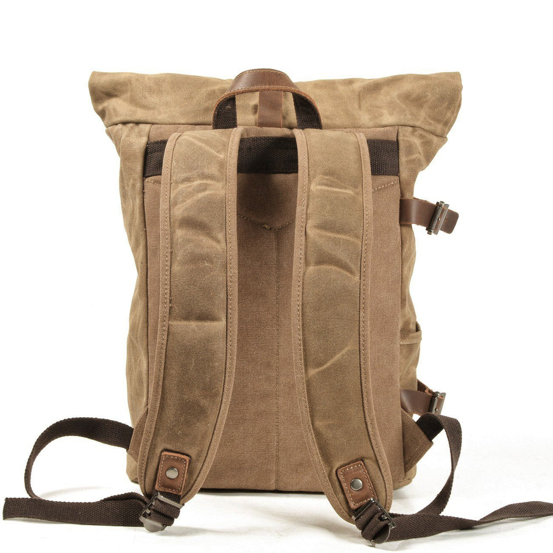 Durable Canvas Motorcycle Backpack – Stylish, Weather-Resistant Gear