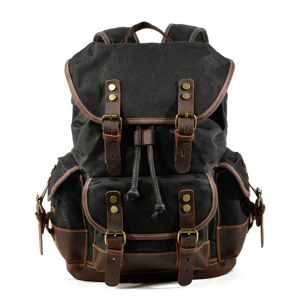 best canvas hiking backpack - Brown- Black-Green-Blue-White Fabulous camo design backpack great for any hipster who wants a super functional and super cool bag The best hiking backpacks for