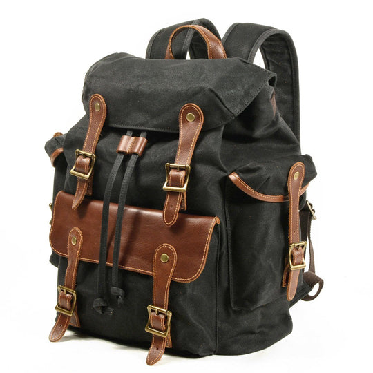 Classic Old School Backpack – Vintage-Style, Durable Canvas Bag for Daily Use