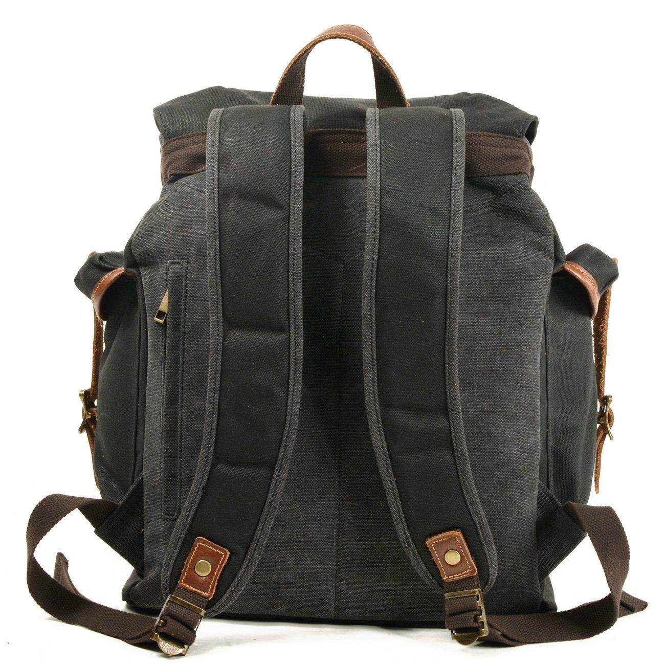 backpacks leather old fashioned Classic Old School Backpack – Vintage-Style, Durable Canvas Bag for Daily Use Green Army