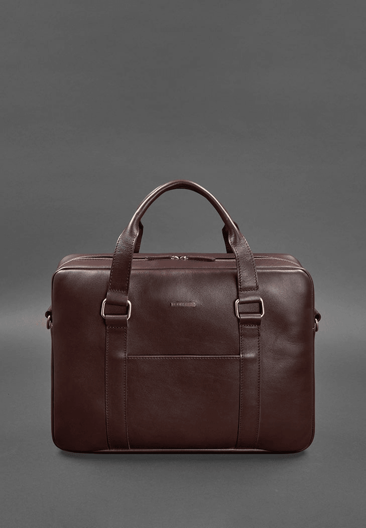 Exclusive Men's Leather Bag for a  Laptop and  Documents - Leather Purse Backpack
