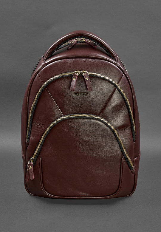 designer leather backpack small