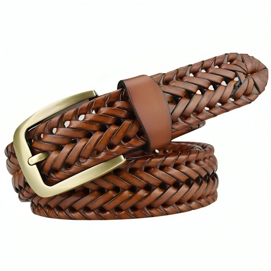 Affordable Braided Western Leather Belt For Men - Leather Purse Backpack