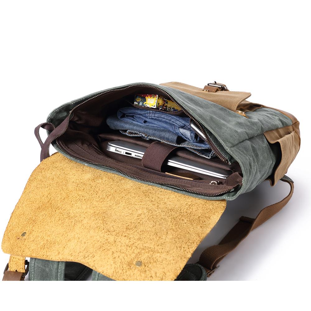 Elegant Vintage Laptop Backpack with Easy Access and Vintage Appeal