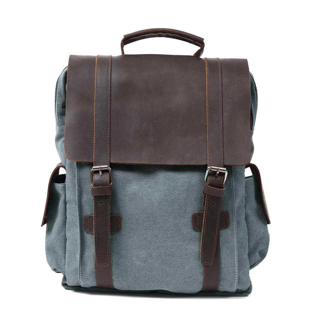 Small Canvas Backpack – Compact, Stylish Bag for Daily Essentials and Travel - Leather Purse Backpack