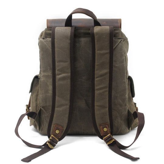 Waxed Canvas Backpack – Durable, Water-Resistant Bag with Classic Style