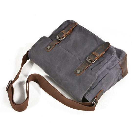 Canvas messenger-style camera bag for male photographers