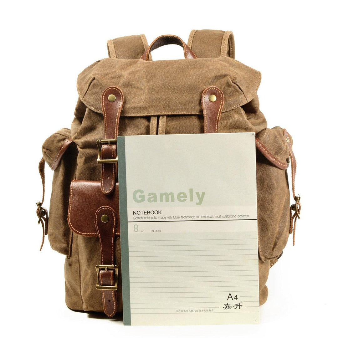 Classic Old School Backpack – Vintage-Style, Durable Canvas Bag for Daily Use