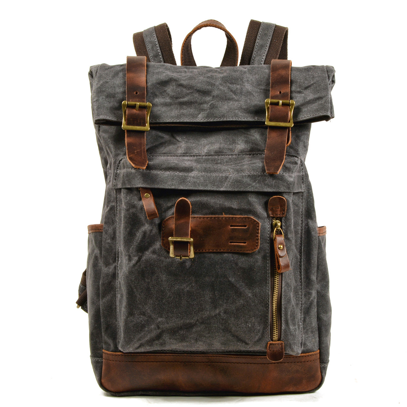 Rustic Backpack – Durable, Vintage-Style Canvas Bag for Everyday Use - Leather Purse Backpack
