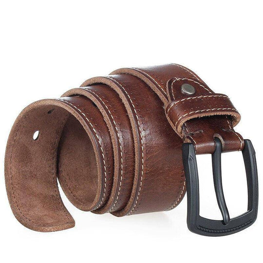 Best Casual Leather Belt For Men, Abram Model - Leather Purse Backpack