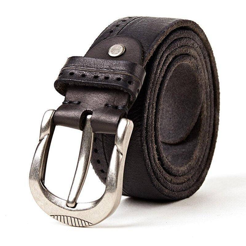 Handmade Casual Leather Belt For Men, Alexei Model - Leather Purse Backpack