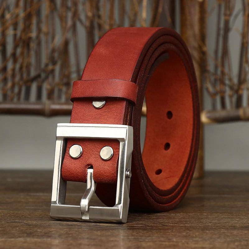 Premium Casual Leather Belt For Men, Cretly Model - Leather Purse Backpack