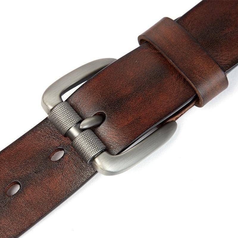 Unique Casual Leather Belt For Men, Husik Model - Leather Purse Backpack