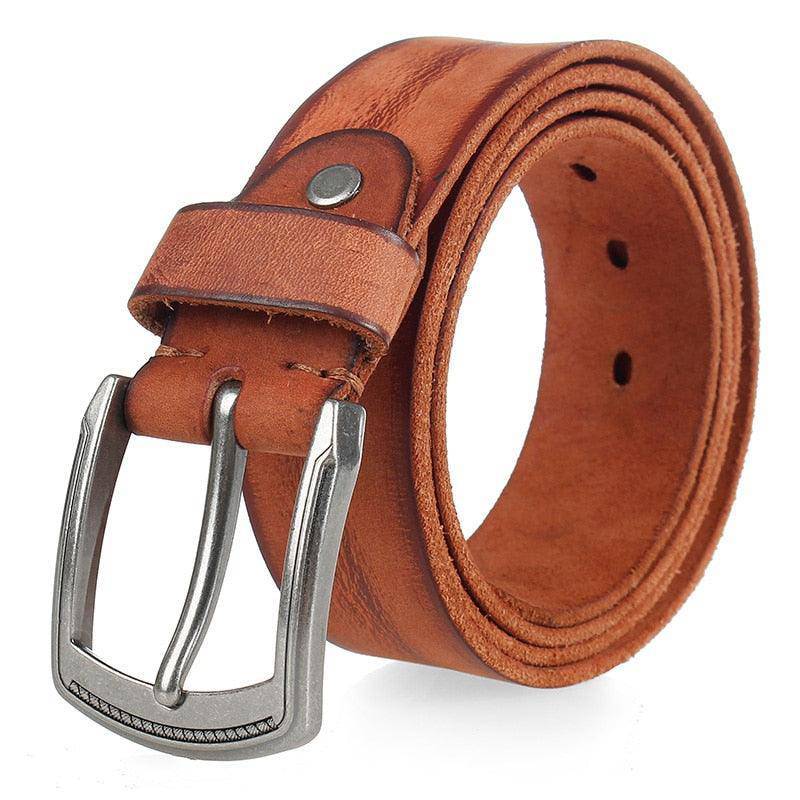 Elegant Casual Leather Belt For Men, Irakli Model