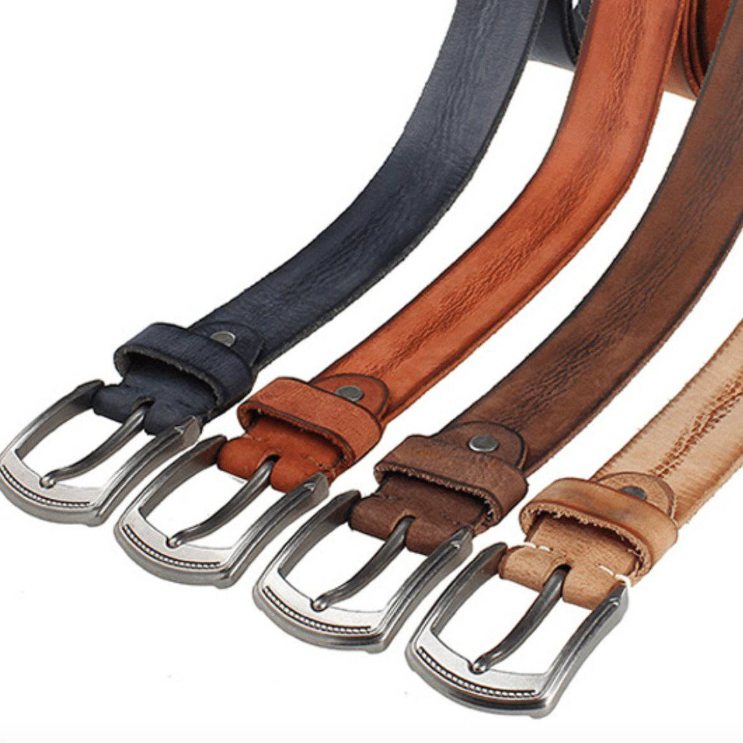 Elegant Casual Leather Belt For Men, Irakli Model - Leather Purse Backpack