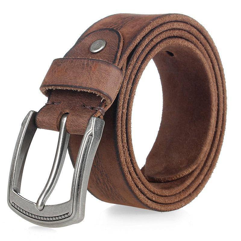 Elegant Casual Leather Belt For Men, Irakli Model