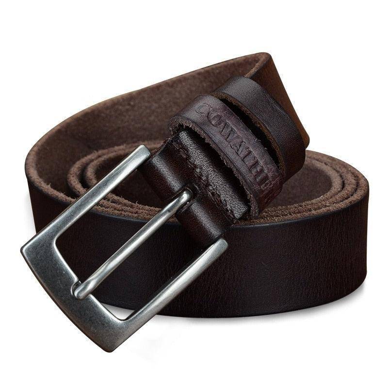 Stylish Casual Leather Belt For Men, Isidore Model - Leather Purse Backpack