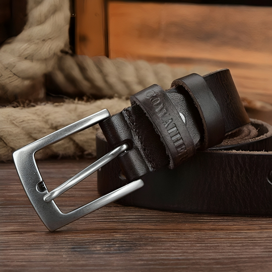 Stylish Casual Leather Belt For Men, Isidore Model