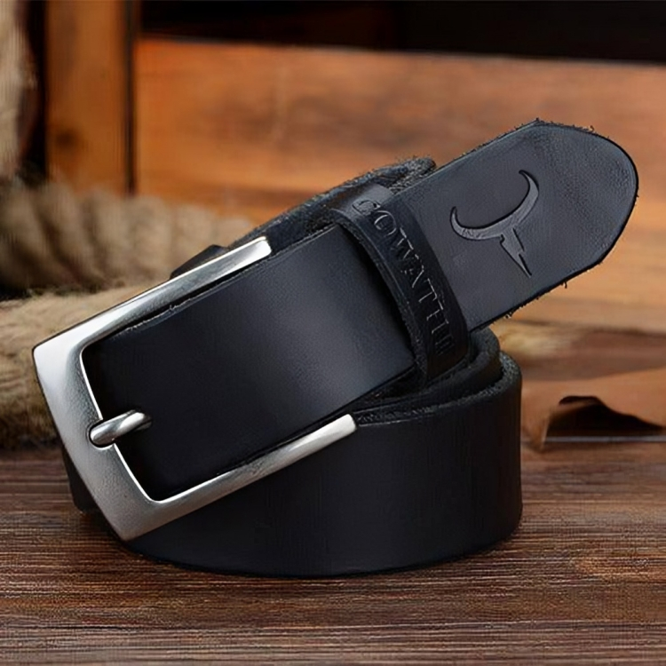 Stylish Casual Leather Belt For Men, Isidore Model - Leather Purse Backpack